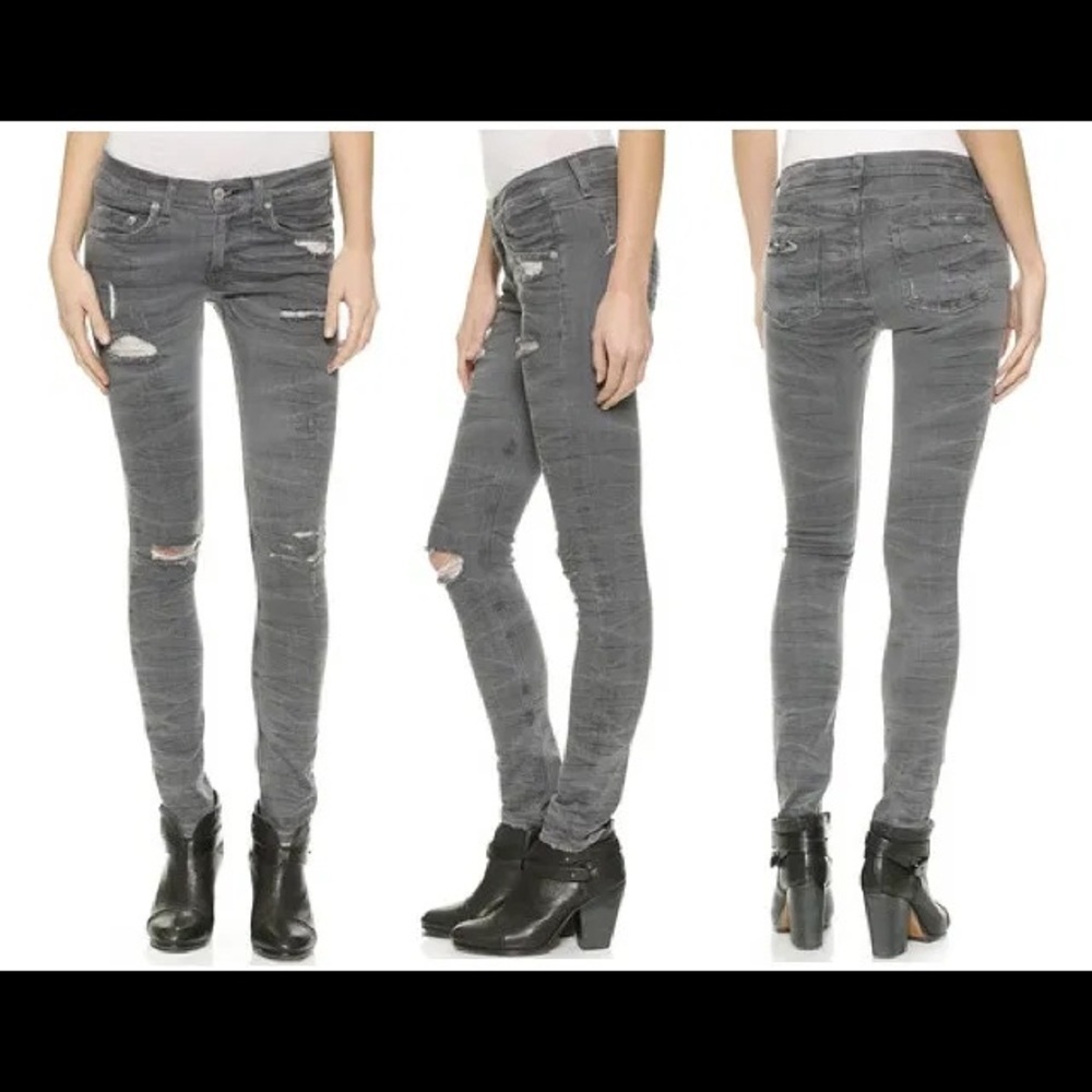 Rag & Bone gray Sandbanks Jean 24 (Altered length)